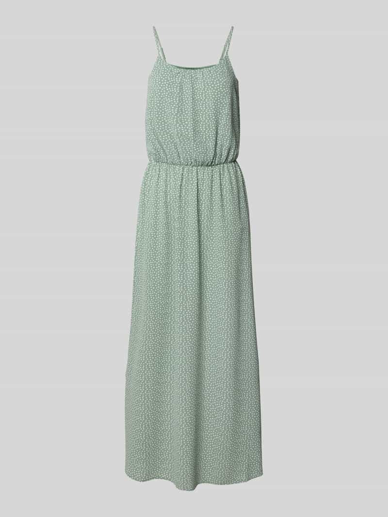 Długa sukienka taliowana ze wzorem na całej powierzchni model ‘WINNER’