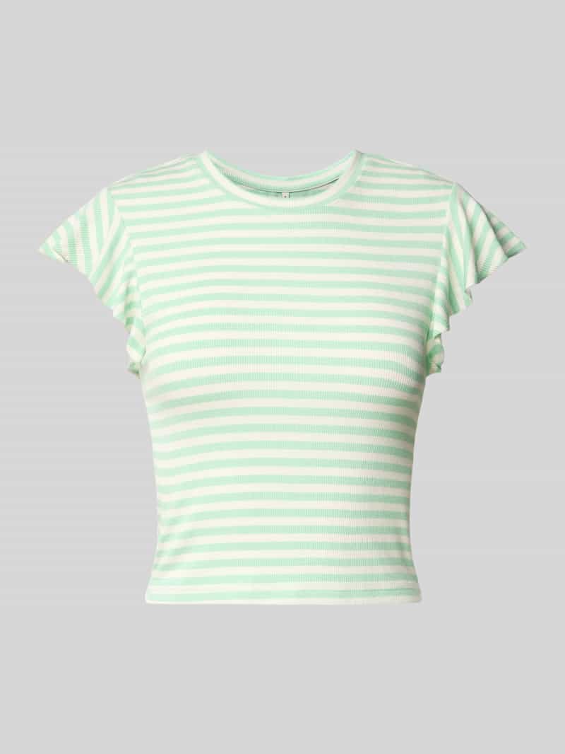 T-shirt o kroju regular fit z mieszanki wiskozy model ‘BELLA’