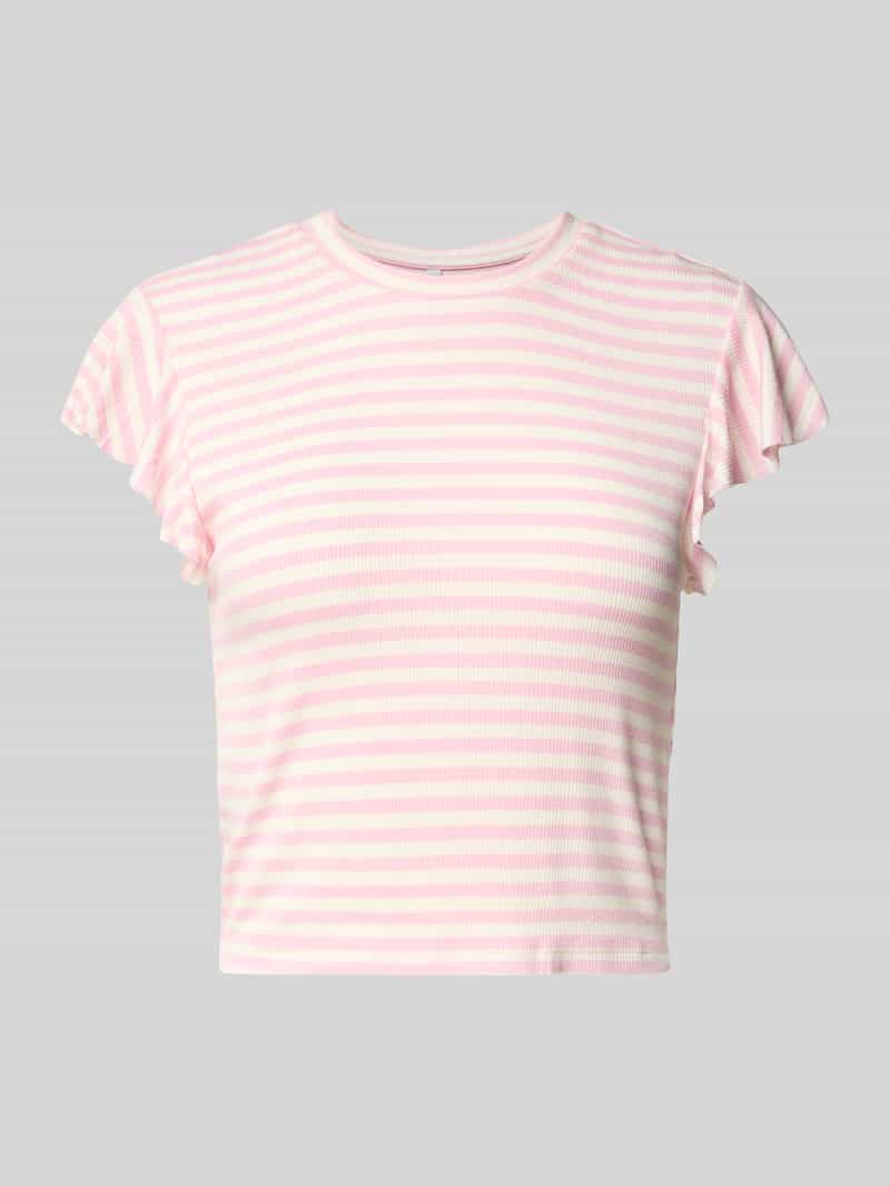 T-shirt o kroju regular fit z mieszanki wiskozy model ‘BELIA’