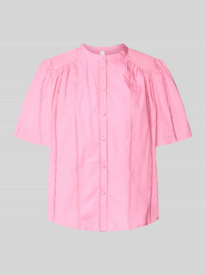 Bluzka o kroju regular fit ze stójką model ‘GUNIA’