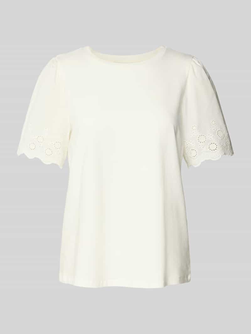 T-shirt z haftem angielskim model ‘CELIANA’