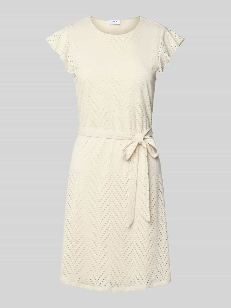 Sukienka mini z wiązanym paskiem model ‘DELAIA’