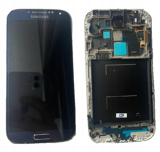 Nowy Oryginalny Ekran Lcd Samsung S4 Gt-I9500, I9500 Z Ramką Niebieski