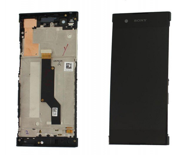 Nowy Ekran Lcd Xperia Xa1 G3125 G3121, G3123 Z Ramką Czarną
