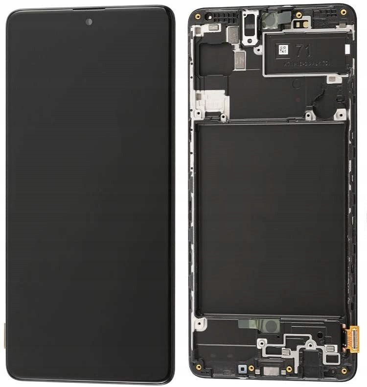 Nowy Ekran Lcd Samsung A71 4G Sm-A715F/Ds, Sm-A715F/Dsm Oled Z Ramką