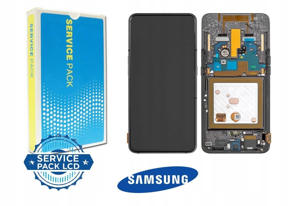 Nowy Oryginalny Ekran Lcd Samsung A80 Sm-A805F/Ds, Sm-A805F/Dsm Z Ramką