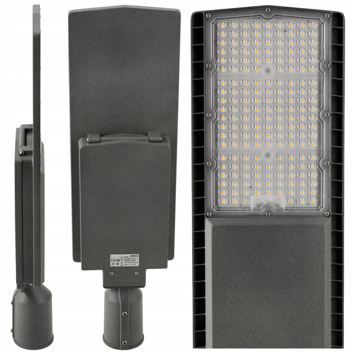 Lampa Uliczna LED Latarnia 150W 18000lm ALUMINIOWA