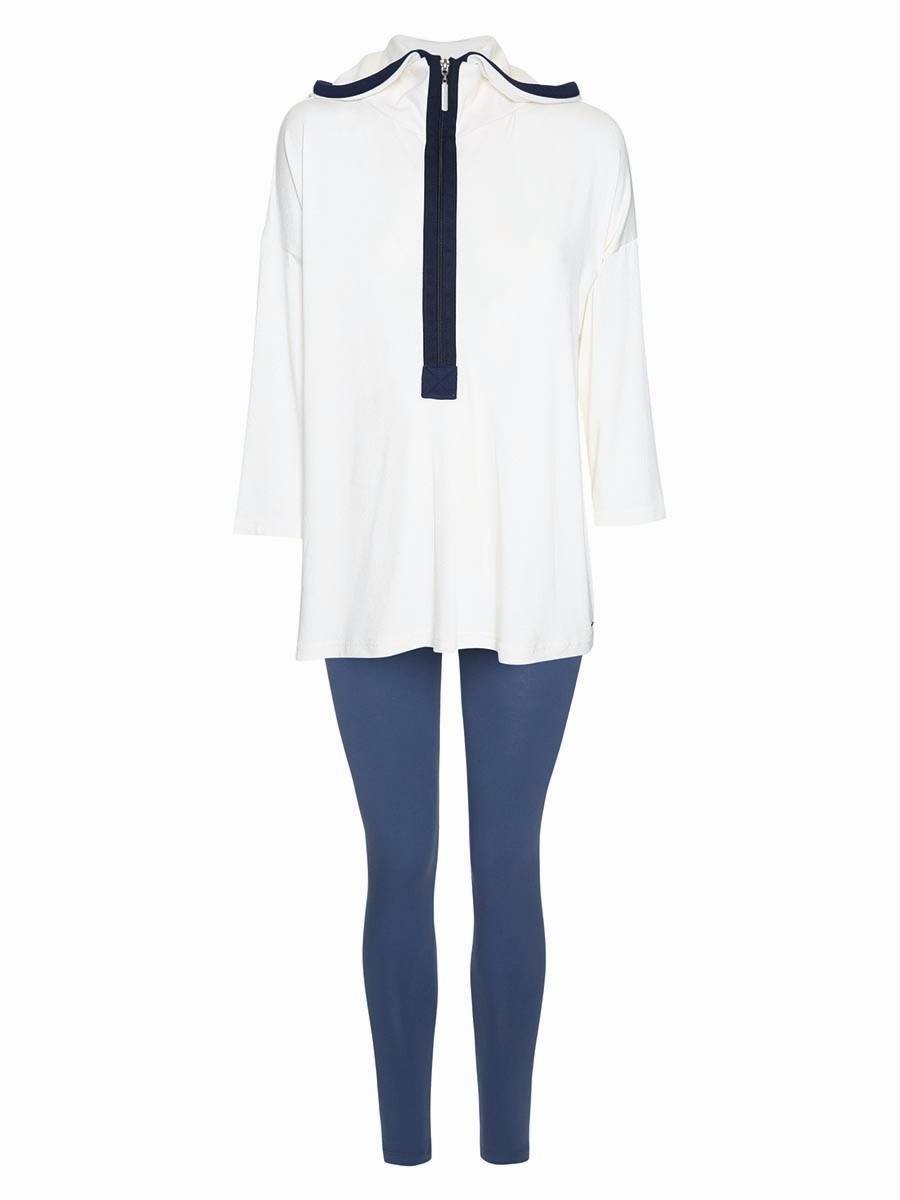 Damska bluzka ciążowa z długim bawełniana czarna rękawem, r.L