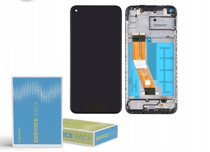 Nowy Oryginalny Ekran Lcd Samsung M11 Sm-M115F/Ds, Sm-M115F/Dsn Z Ramką