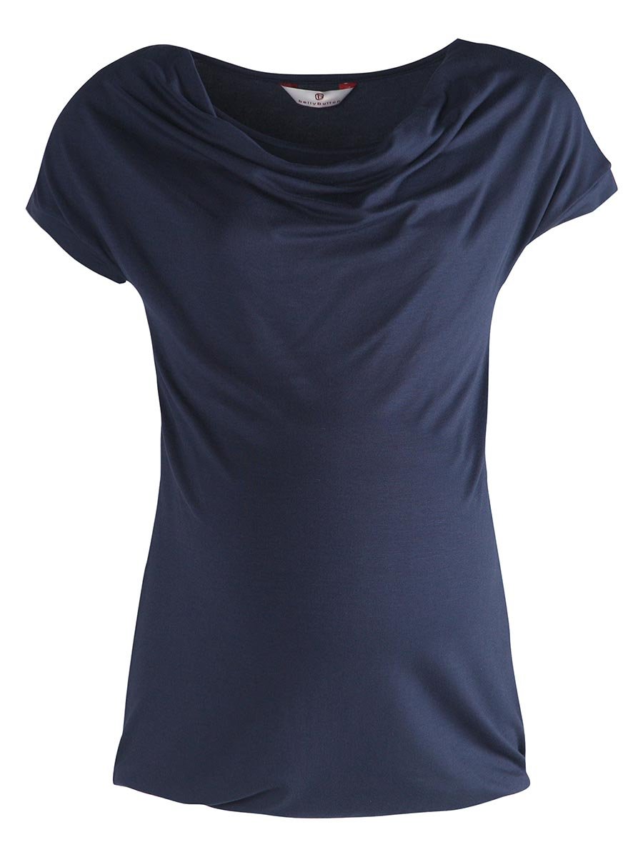 Damska bluzka ciążowa z marszczeniami niebieska BellyButton Maternity, r.XS