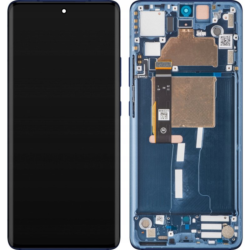 Nowy Oryginalny Ekran Lcd Motorola Edge 30 Fusion Xt2243 Z Ramką Niebieski