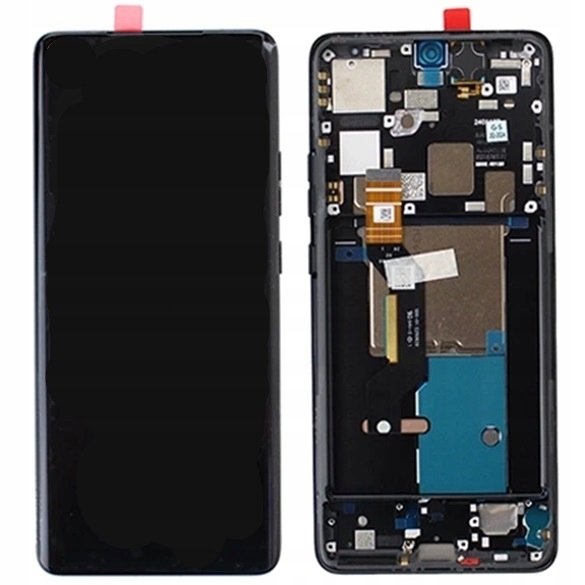 Nowy Oryginalny Wyświetlacz Motorola Edge 50 Pro Xt2403 Z Ramką Czarny