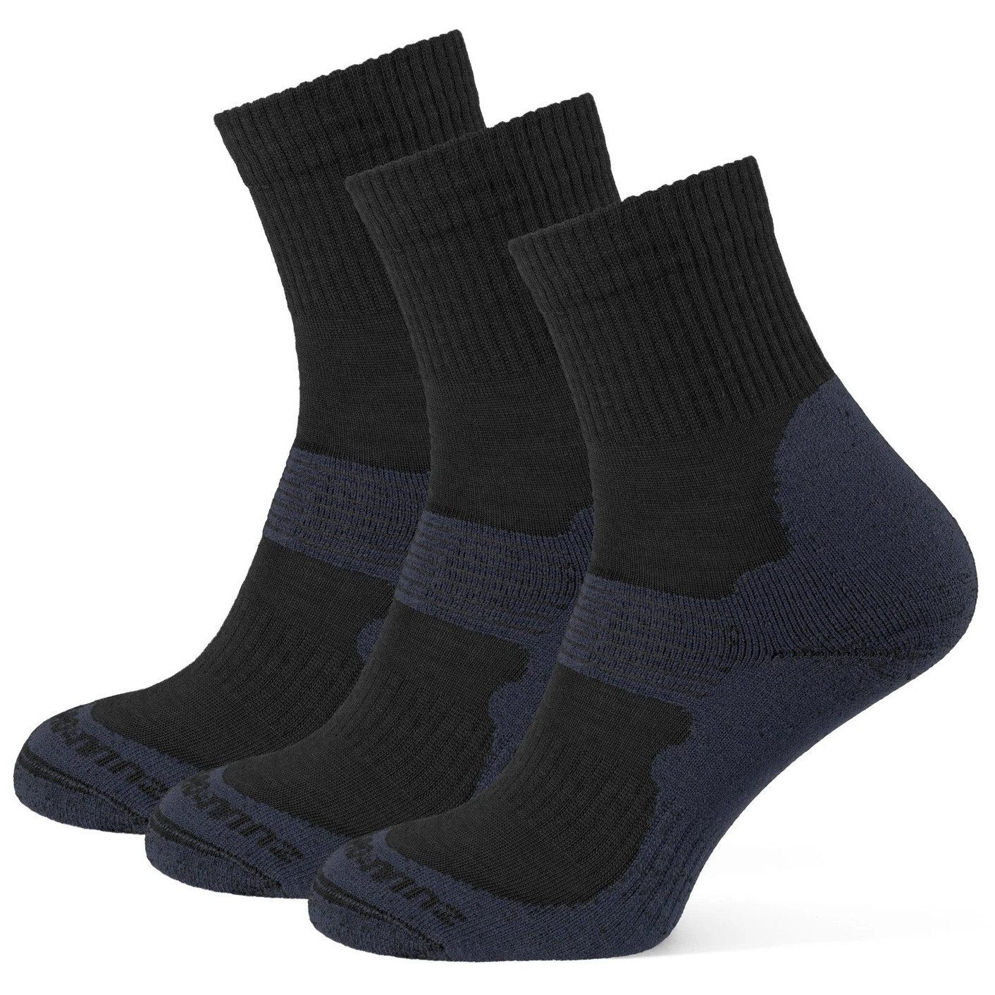 Skarpety Zulu Merino Allseason 3-pack Rozmiar skarpet: 43-47 / Kolor: czarny/szary