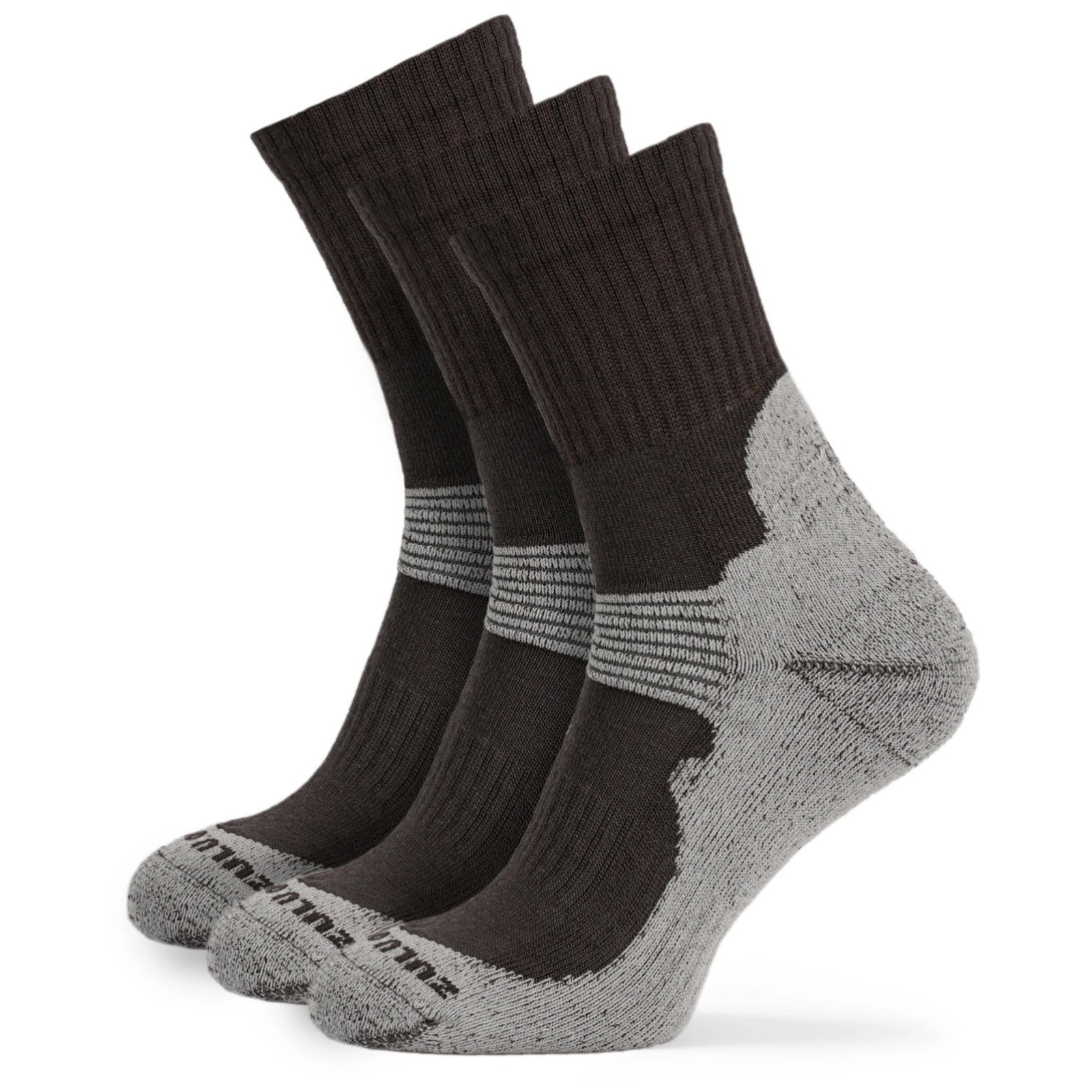 Skarpetki Zulu Merino Allseason 3-pack Rozmiar skarpet: 43-47 / Kolor: szary/brązowy