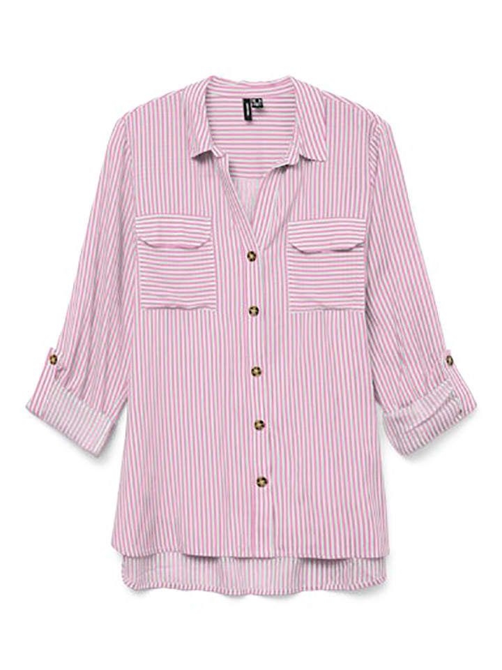 Vero Moda Bluzka w kolorze różowo-białym