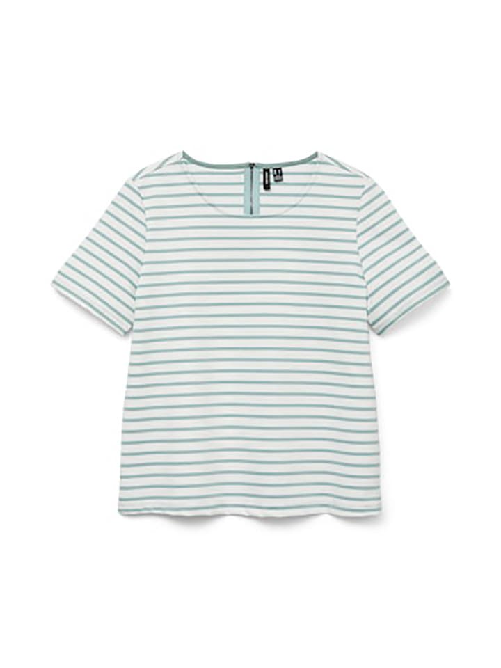 Vero Moda Koszulka w kolorze biało-miętowym