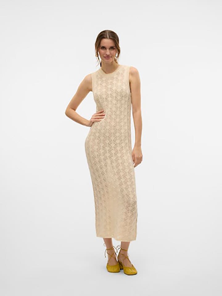Vero Moda Sukienka w kolorze beżowym