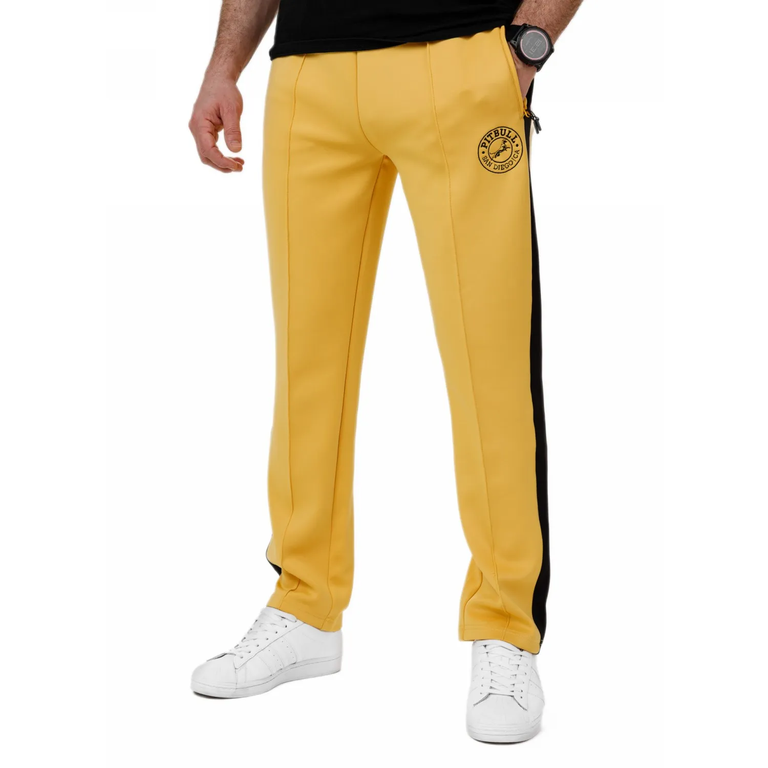 PITBULL Kurtka dresowe PITBULL Oldschool Polly-Elastane San Diego CA '25 - Żółte L