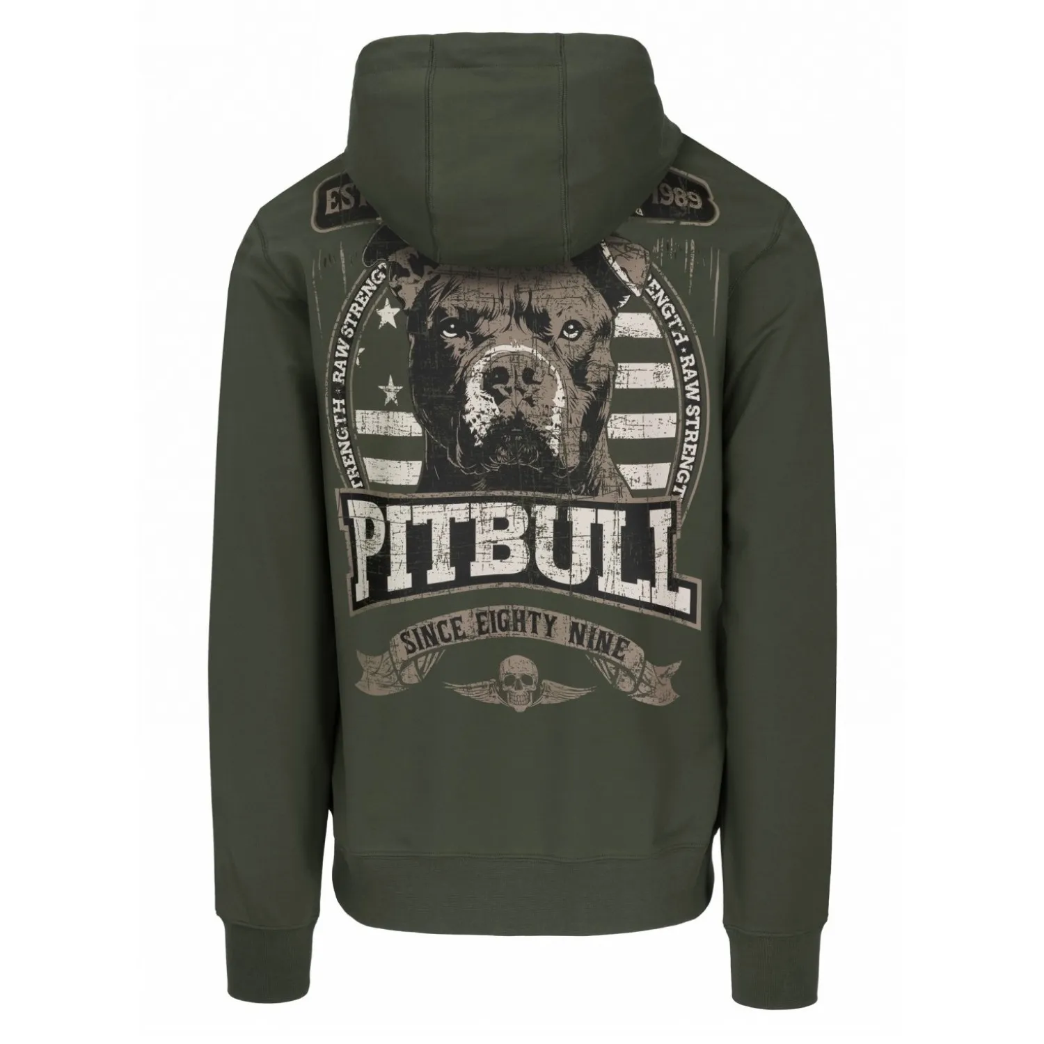 Pitbull bluza z kapturem PITBULL Tricot Terry 280 Troublemaker '25 - Old Green XXL