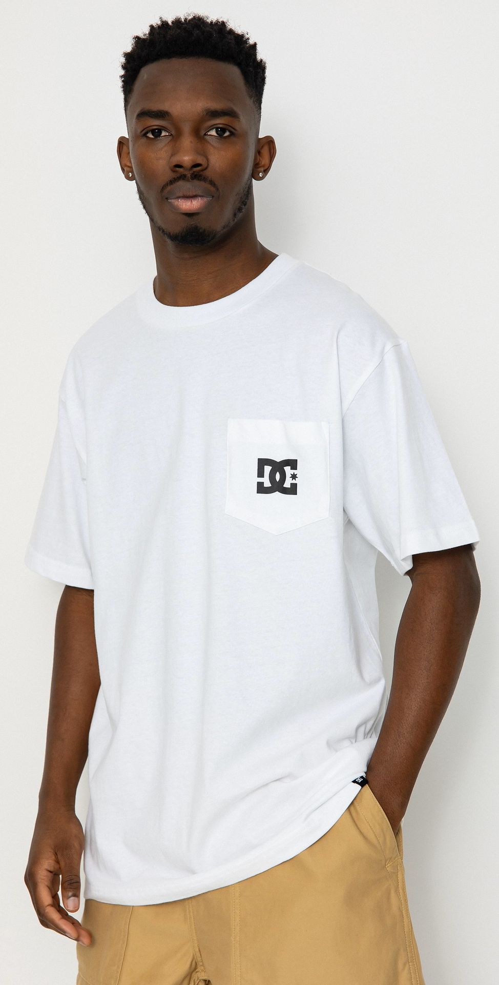 t-shirt DC STAR POCKET HSS WBB0 WHITE