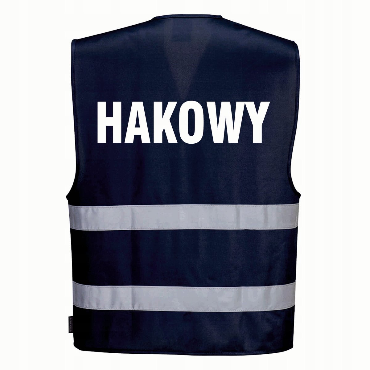 Kamizelka odblaskowa F474 PORTWEST S/M - granatowa nadruk HAKOWY