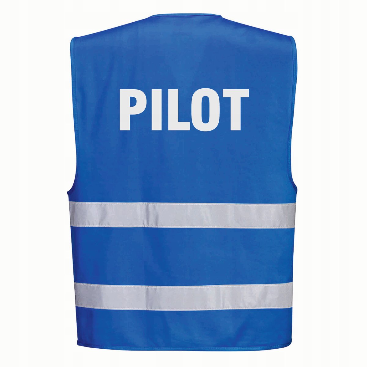 Kamizelka odblaskowa PORTWEST Niebieska rozmiar S/M nadruk PILOT