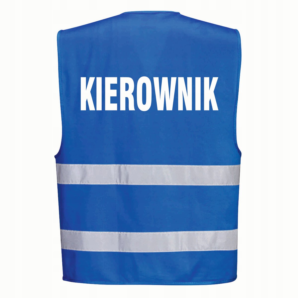 Kamizelka odblaskowa PORTWEST Niebieska rozmiar S/M nadruk KIEROWNIK
