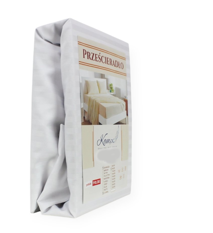 PRZEŚCIERADŁO Z GUMKĄ HOTELOWE ADAMASZEK PASEK 1 CM 100x210