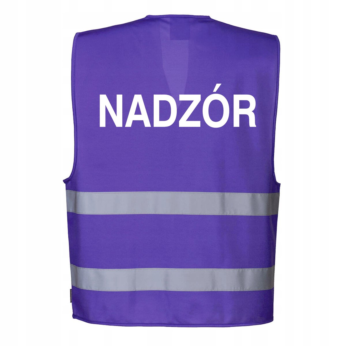 Kamizelka odblaskowa Portwest fioletowa L/XL z nadrukiem NADZÓR