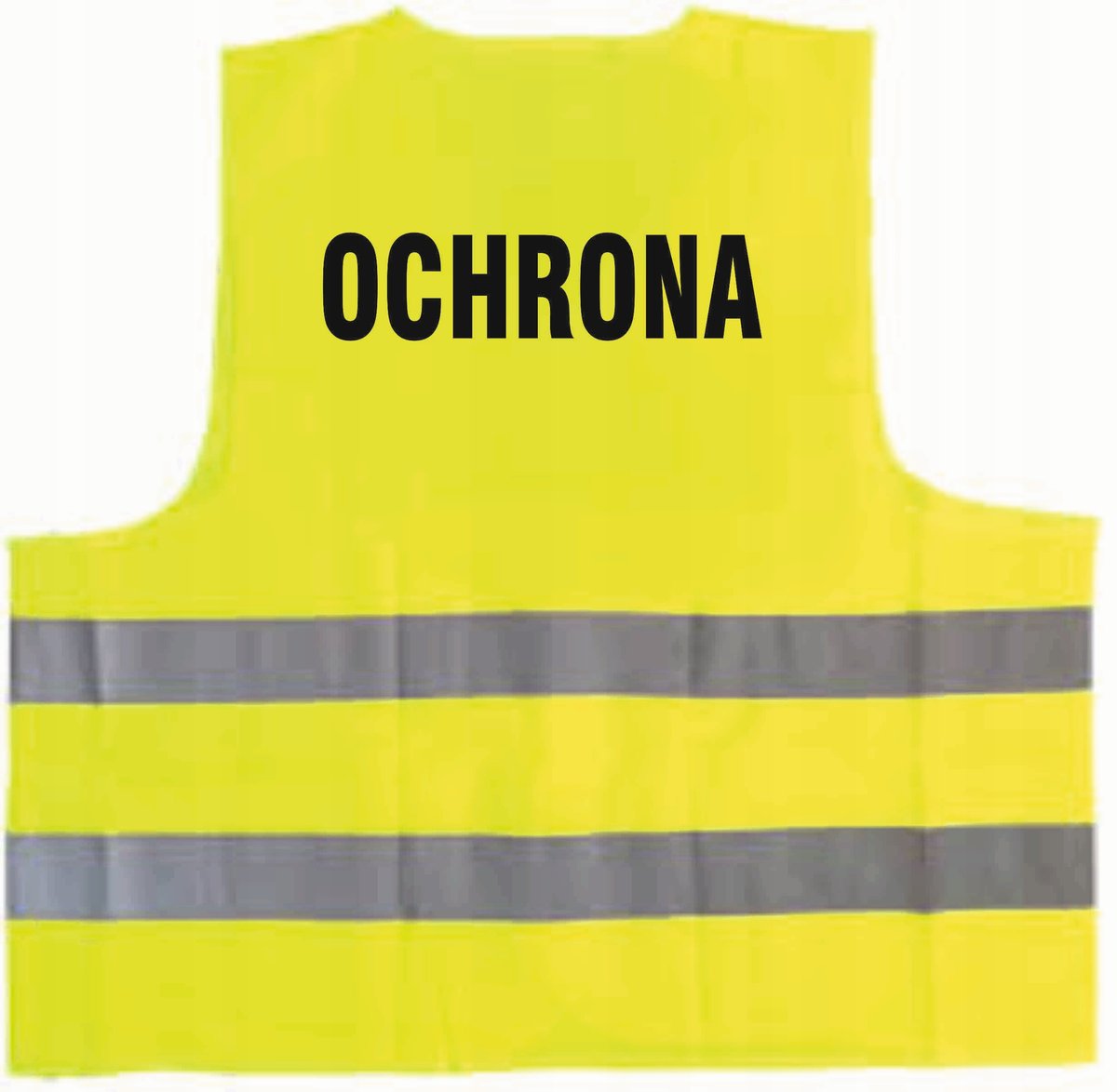 Kamizelka odblaskowa z nadrukiem OCHRONA rozmiar XL