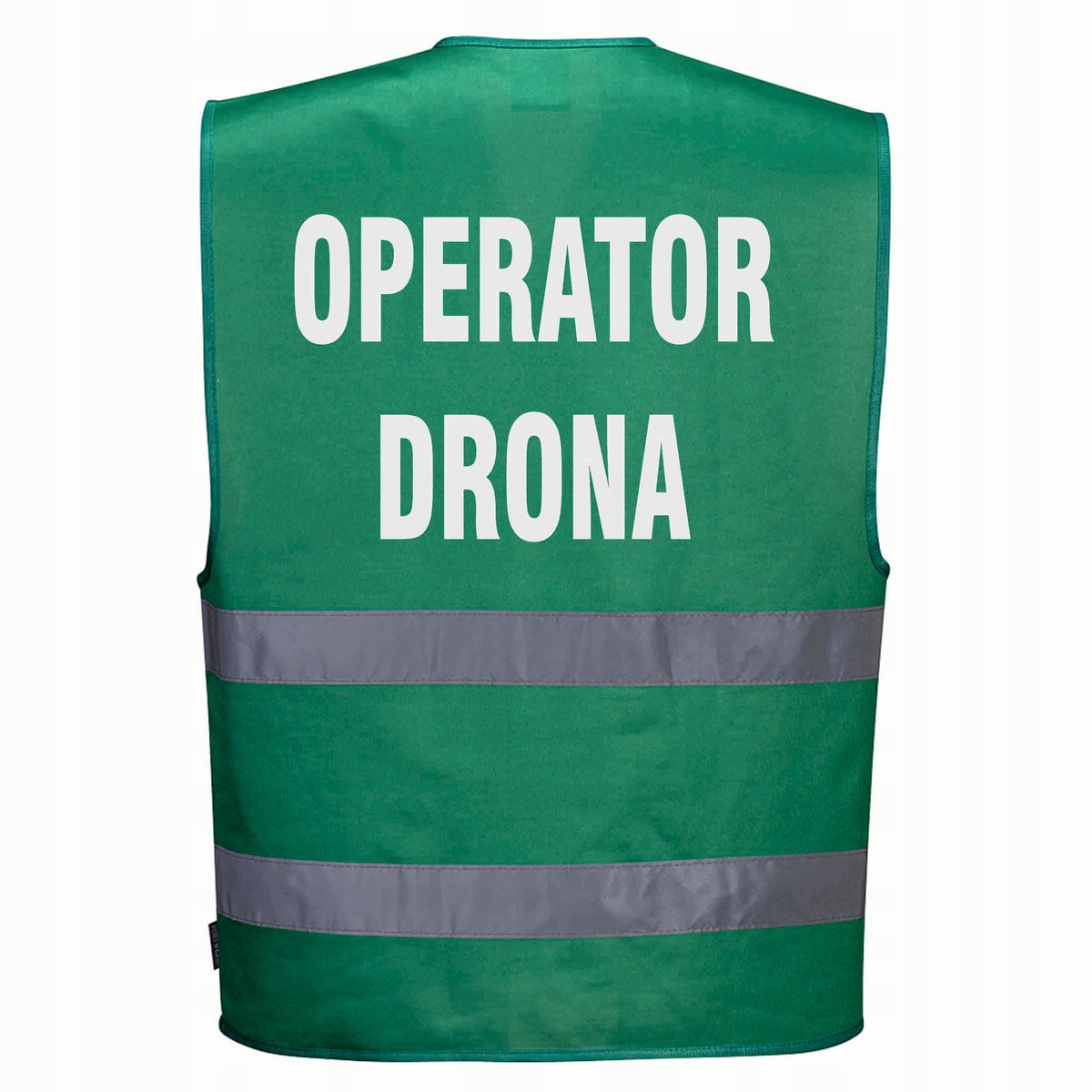 Kamizelka odblaskowa F474 PORTWEST L/XL -zielona nadruk OPERATOR DRONA
