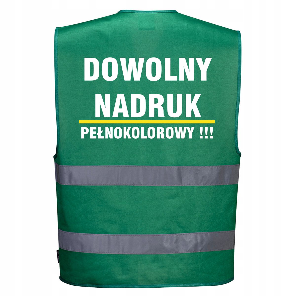 Kamizelka odblaskowa zielona 200szt PORTWEST - z dowolnym nadrukiem