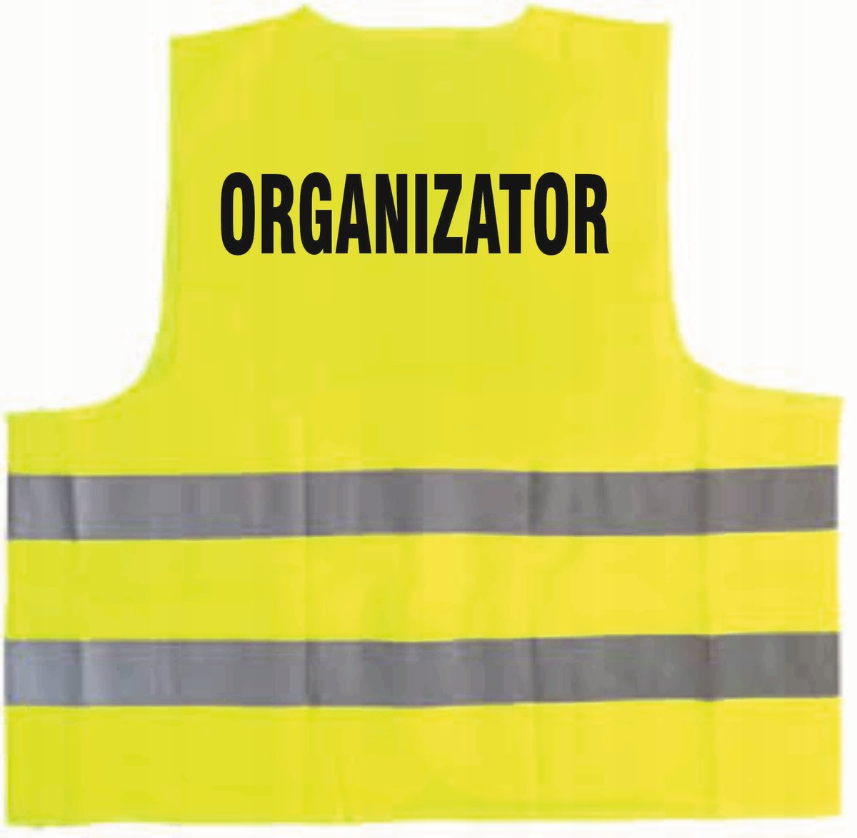 Kamizelka odblaskowa z nadrukiem ORGANIZATOR rozmiar XL