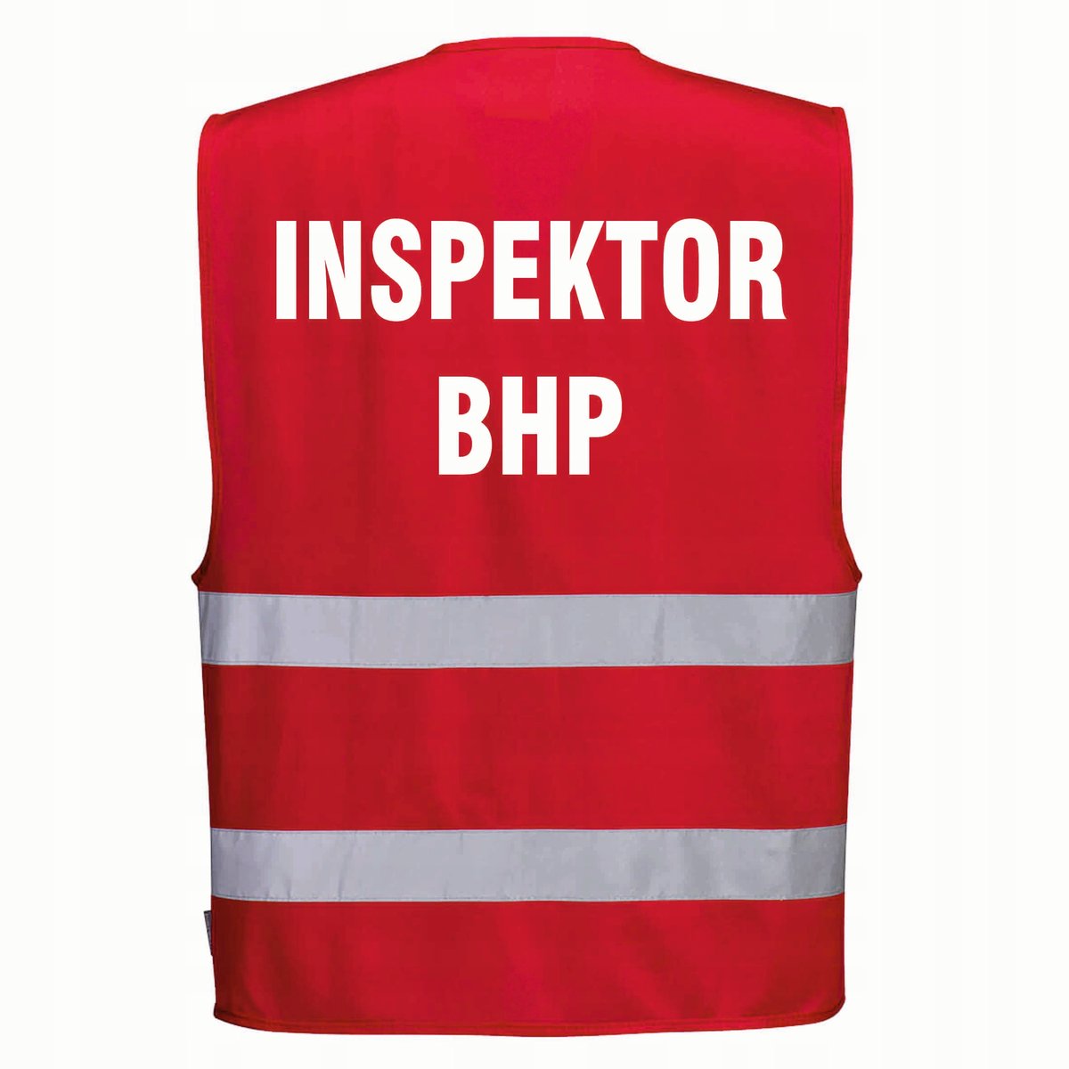 Kamizelka odblaskowa PORTWEST F474 Czerwony S/M nadruk INSPEKTOR BHP