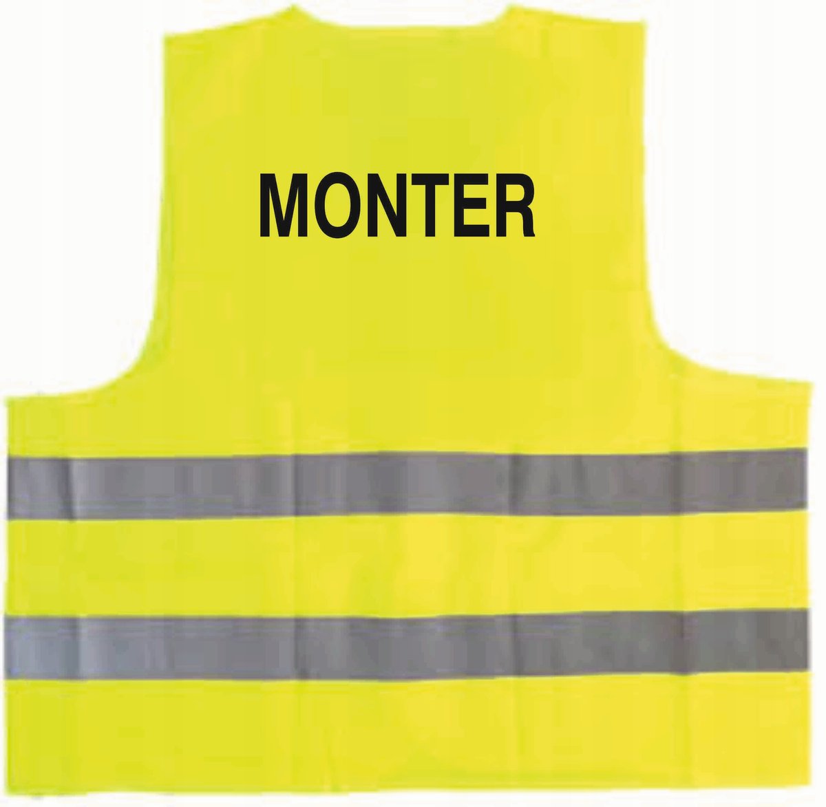 Kamizelka odblaskowa z nadrukiem MONTER rozmiar XXL