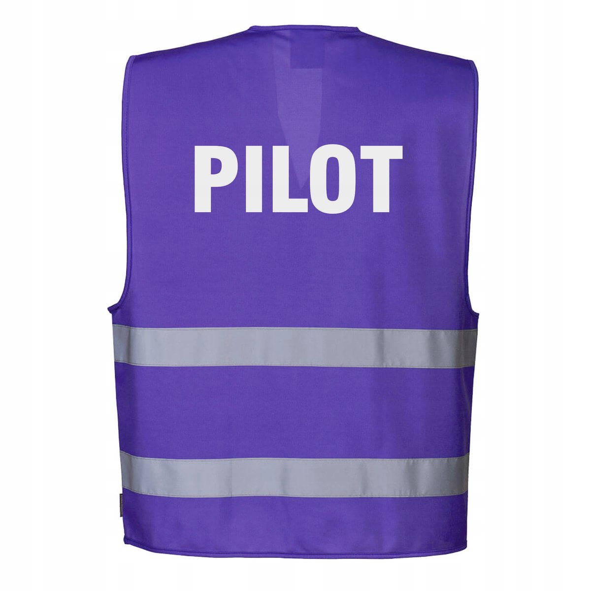 Kamizelka odblaskowa Portwest fioletowa L/XL z nadrukiem PILOT