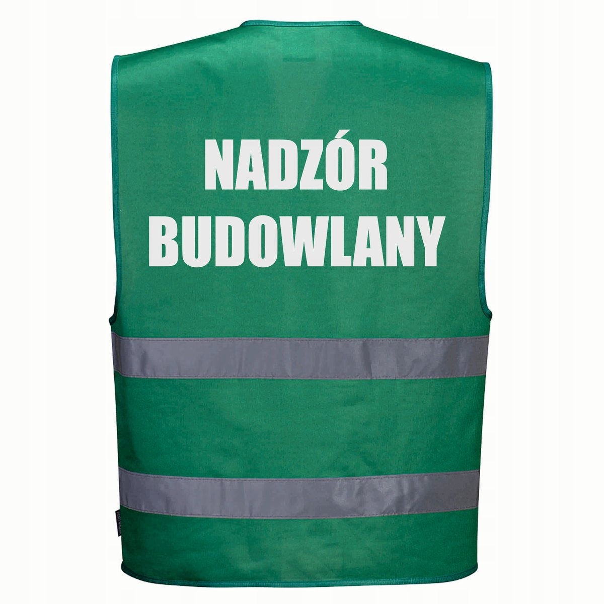 Kamizelka odblaskowa F474 PORTWEST L/XL -zielona nadruk NADZÓR BUDOWLANY