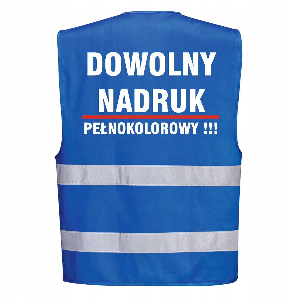 Kamizelka odblaskowa niebieska 200szt PORTWEST - z dowolnym nadrukiem