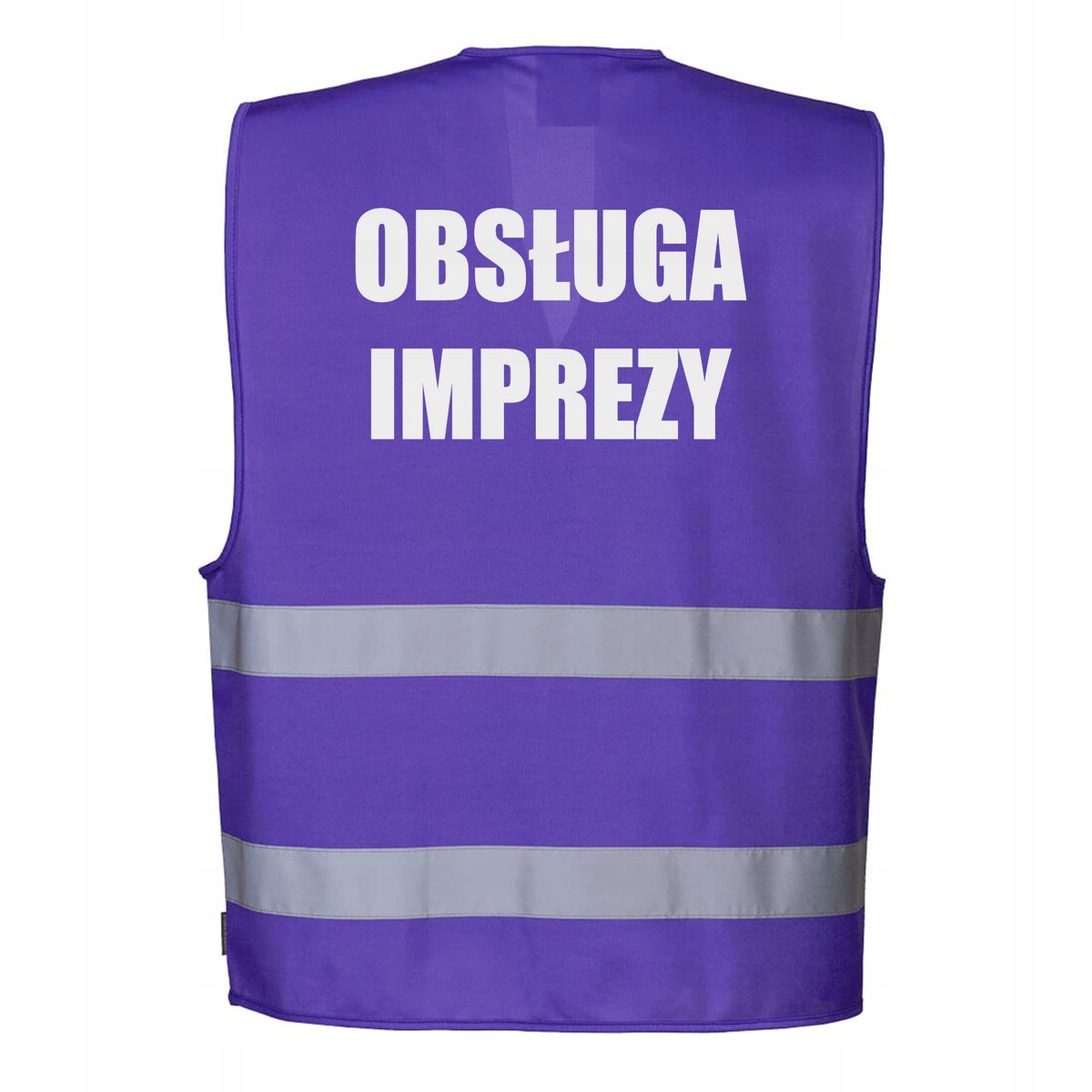 Kamizelka odblaskowa Portwest fioletowa L/XL z nadrukiem OBSŁUGA IMPREZY