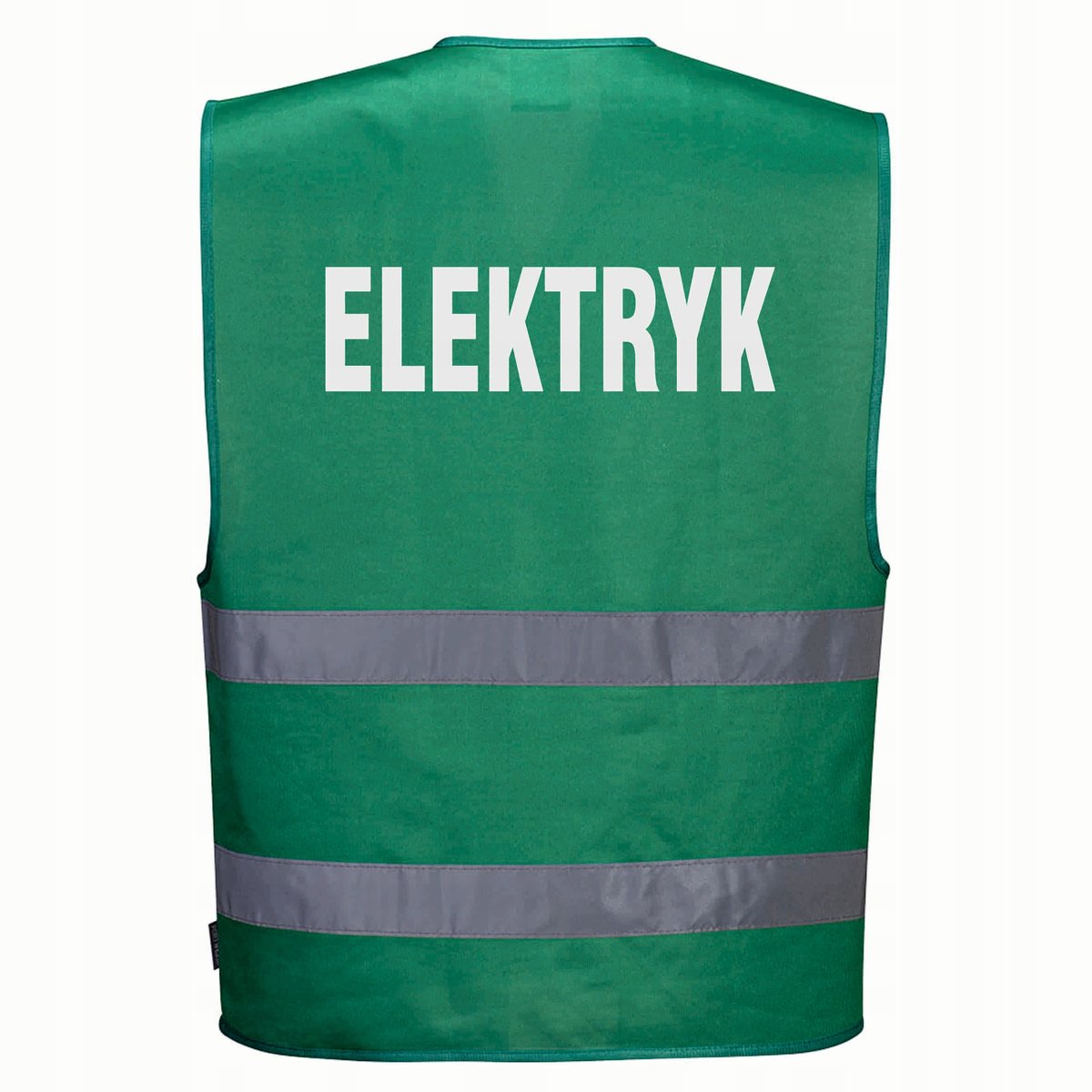Kamizelka odblaskowa F474 PORTWEST L/XL -zielona nadruk ELEKTRYK
