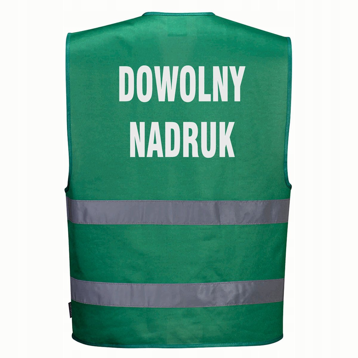 Kamizelka odblaskowa PORTWEST XXL/XXXL zielona z nadrukiem DOWOLNY NADRUK