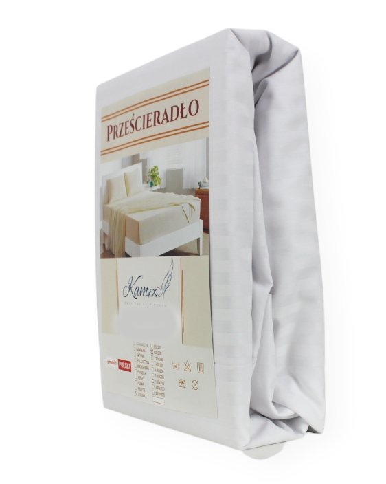PRZEŚCIERADŁO Z GUMKĄ HOTELOWE ADAMASZEK PASEK 1 CM 150x260