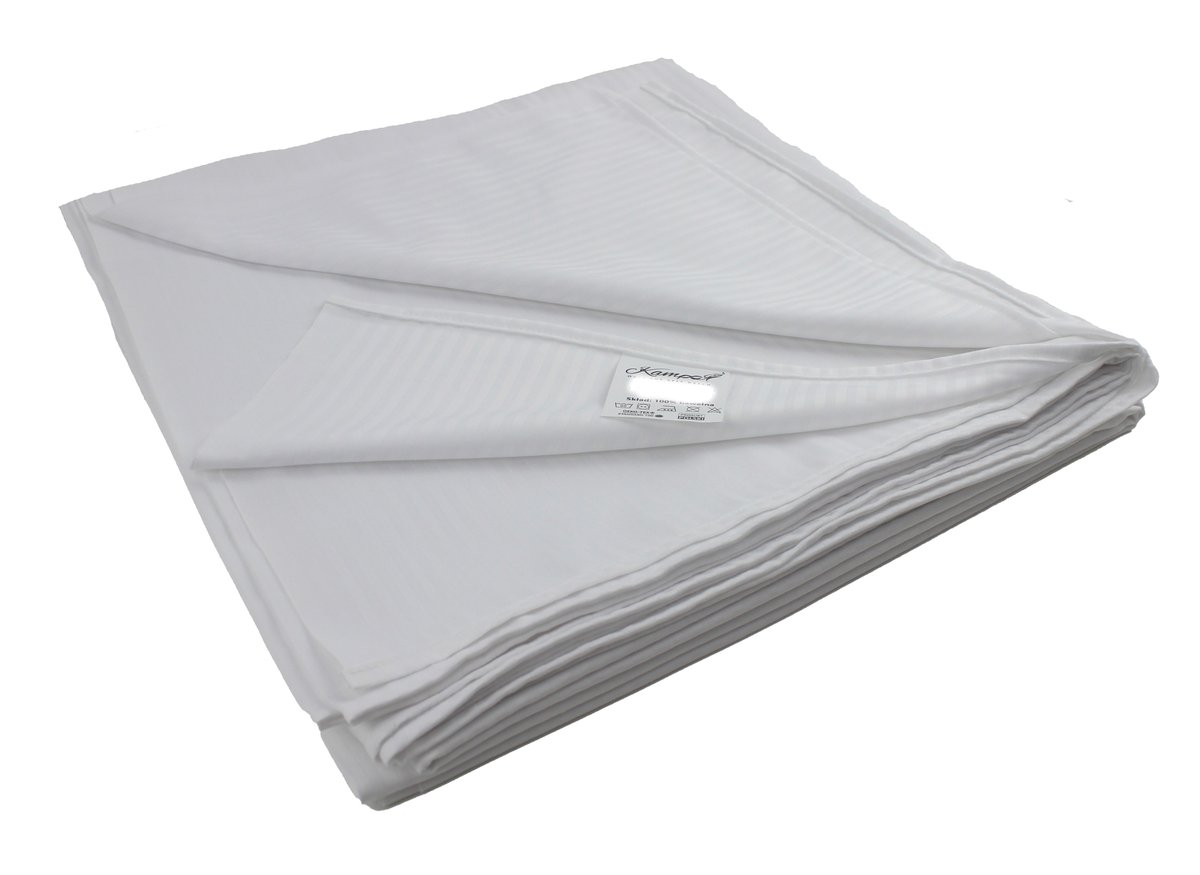 PRZEŚCIERADŁO TRADYCYJNE HOTELOWE PASEK 1CM 200x200