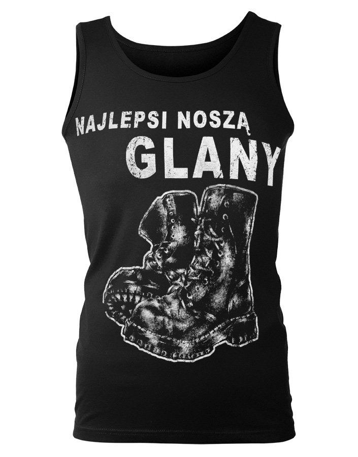 koszulka na ramiączkach NAJLEPSI NOSZĄ GLANY-L