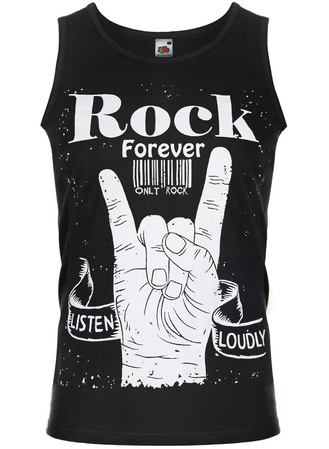 koszulka na ramiączkach ROCK FOREVER, ONLY ROCK, LISTEN LOUDLY-XL