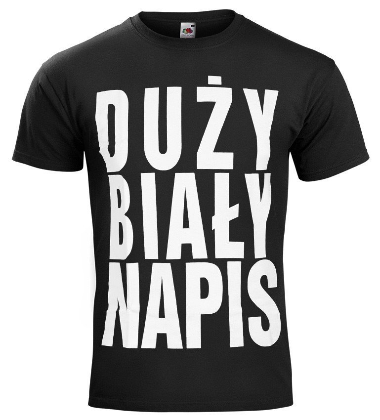 koszulka DUŻY BIAŁY NAPIS-S