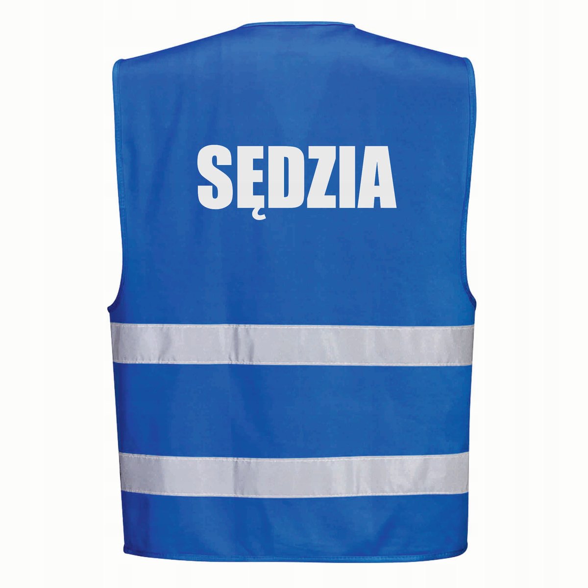 Kamizelka odblaskowa PORTWEST Niebieska rozmiar S/M nadruk SĘDZIA