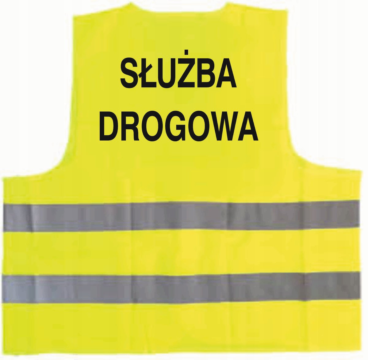 Kamizelka odblaskowa z nadrukiem SŁUŻBA DROGOWA rozmiar XL