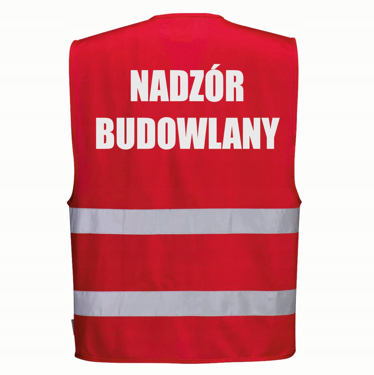 Kamizelka odblaskowa PORTWEST Czerwony XXL/XXXL nadruk NADZÓR BUDOWLANY