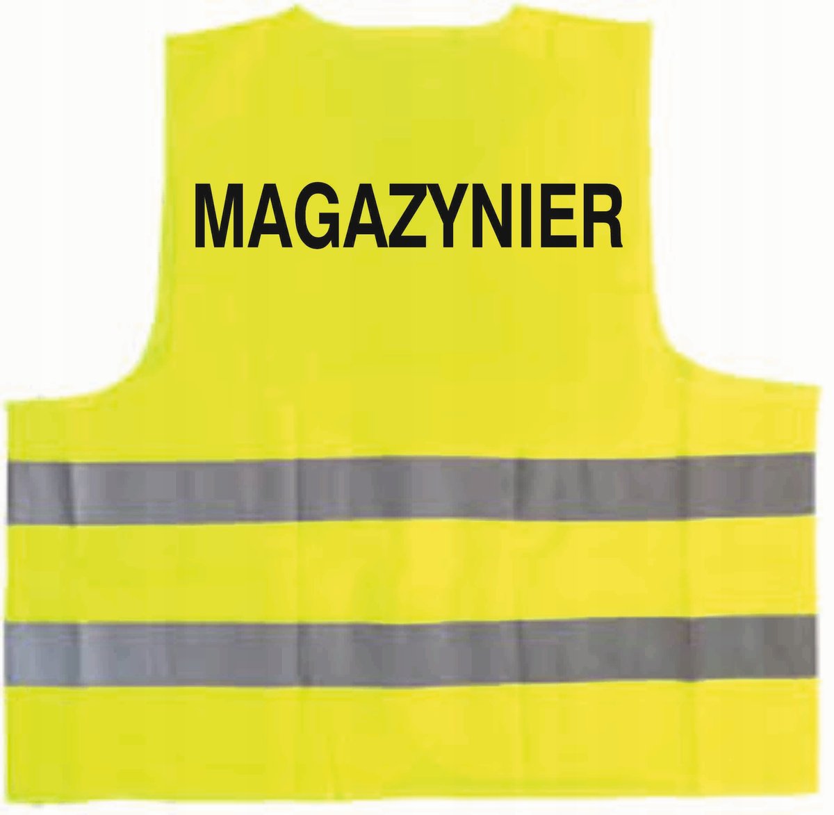 Kamizelka odblaskowa z nadrukiem MAGAZYNIER rozmiar L